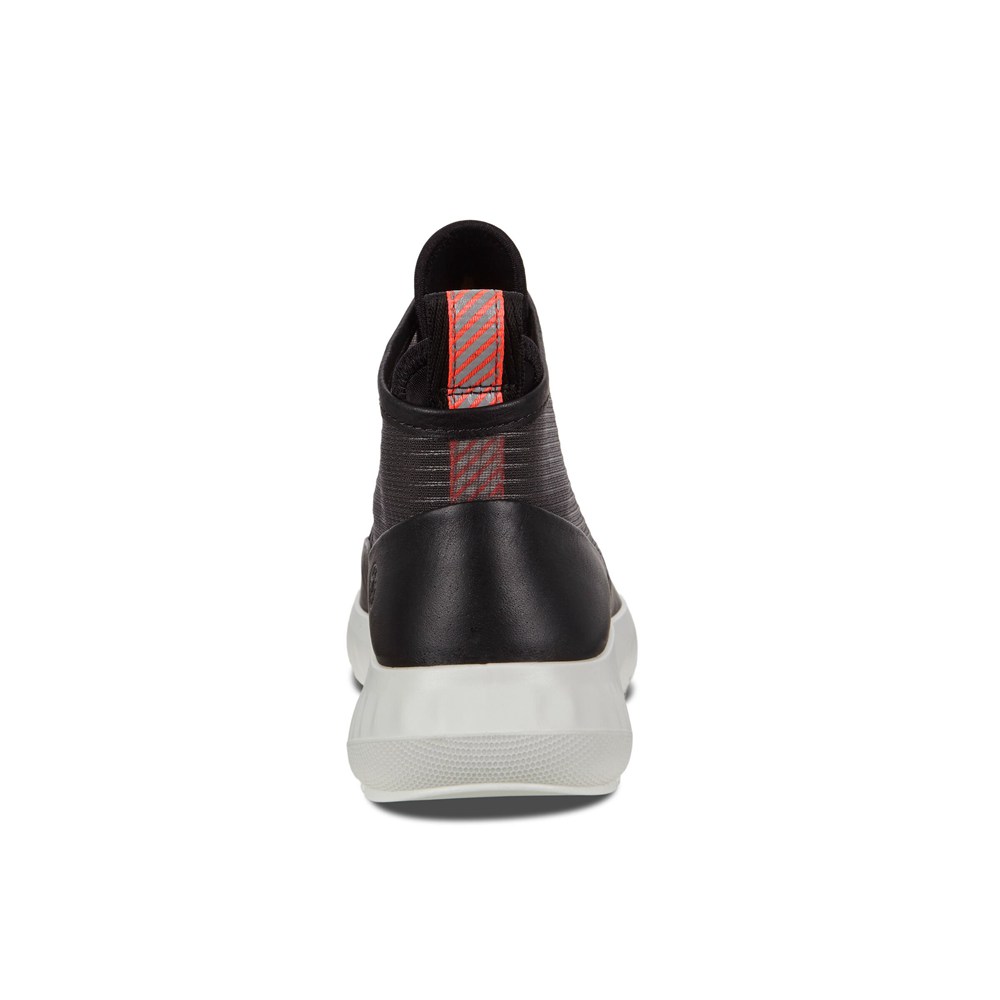 Tenis Mujer - ECCO St.1 Lite Cremallera High-Top - Negros - UJP720963